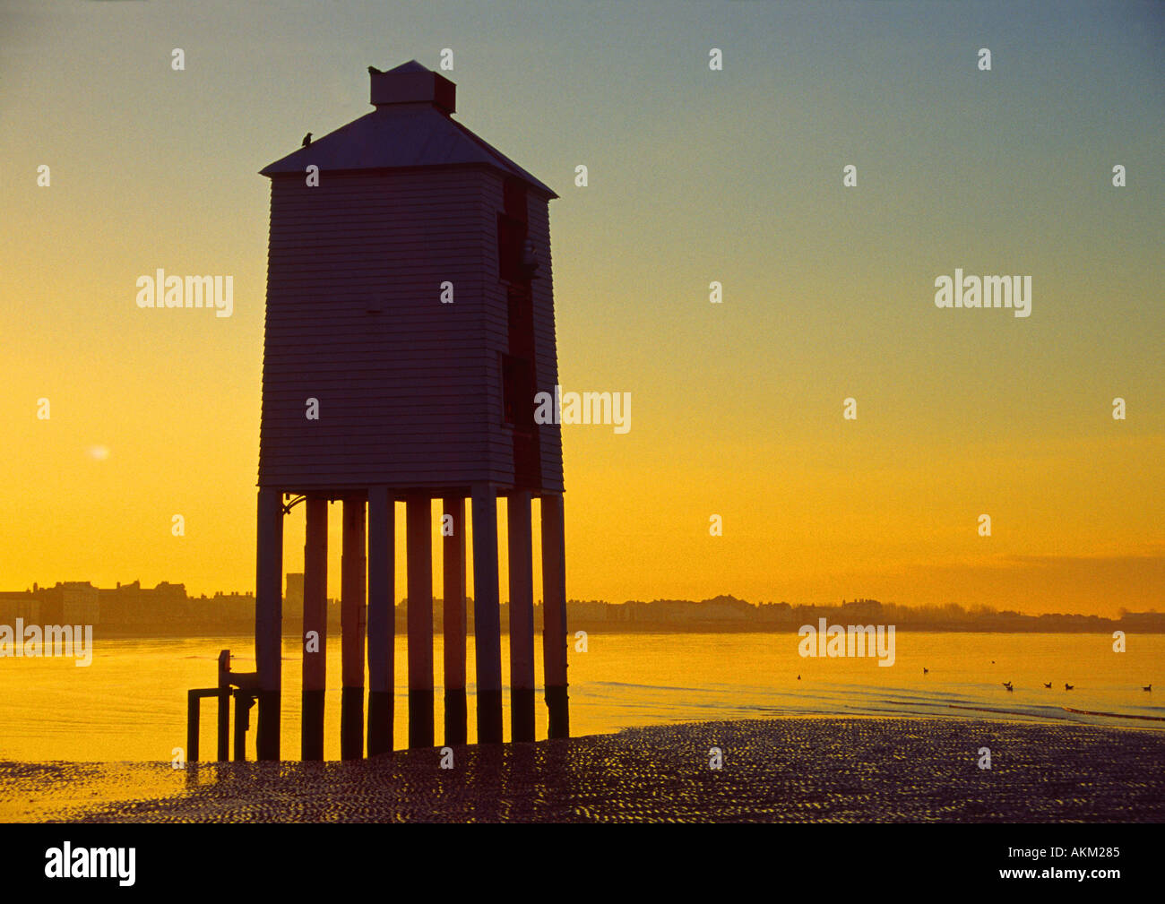 old lighthouse Burnham on sea Stock Photo Alamy