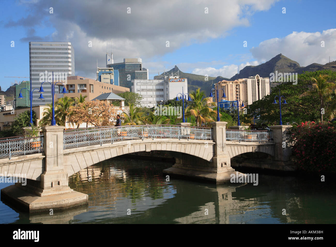 Mauritius Port Louis skyline Stock Photo Alamy