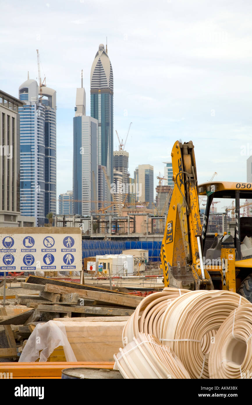 Unfinished Buildng UAE. The new Dubai UAE United Arab Emirates Stock Photo