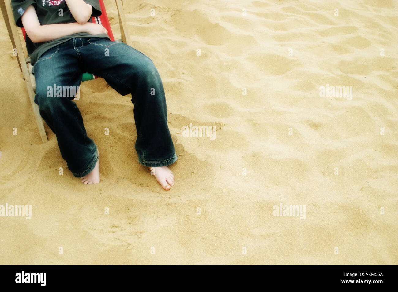 deckchair Stock Photo