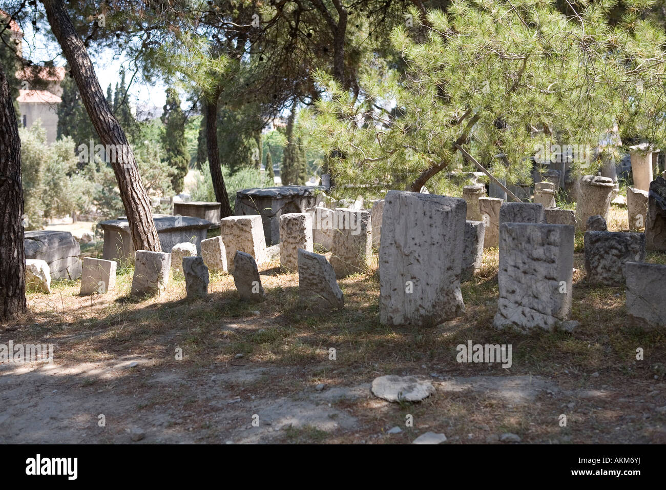 Kerameikos Ancient Cemetery of Athens Stock Photo Alamy