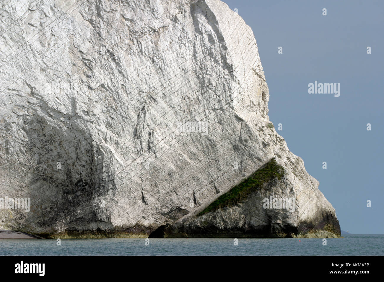 Rock formation Needles Isle of Wight UK Stock Photo - Alamy