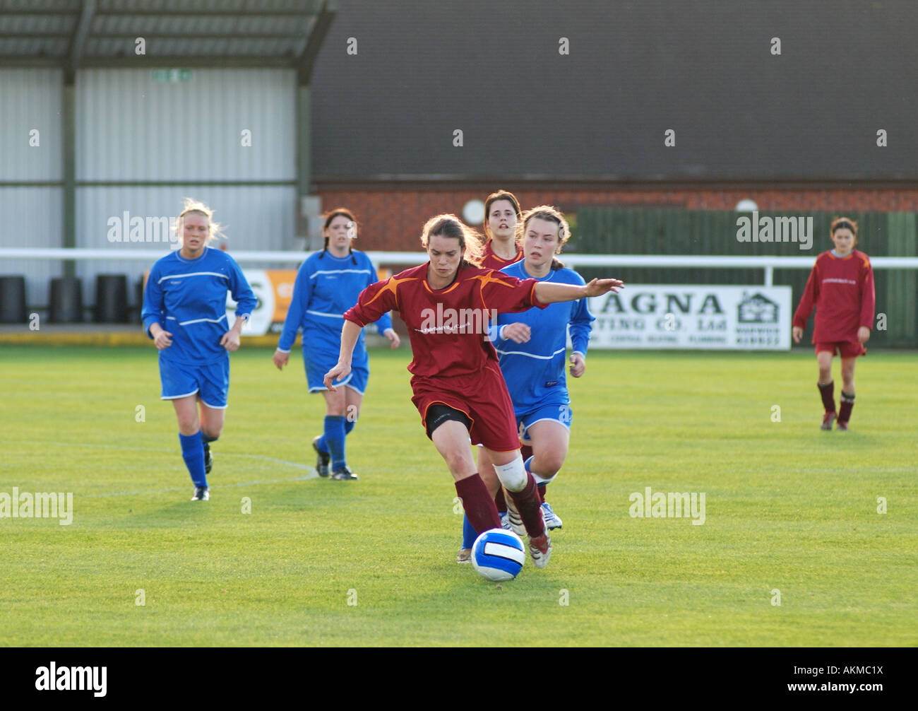 Women s football at club level, Leamington Spa, England, UK Stock Photo