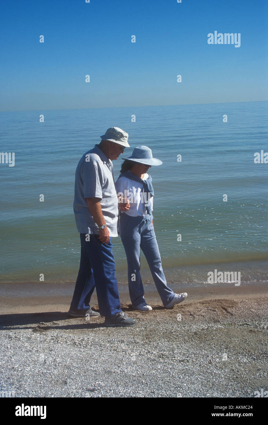 Couple on Beach Stock Photo