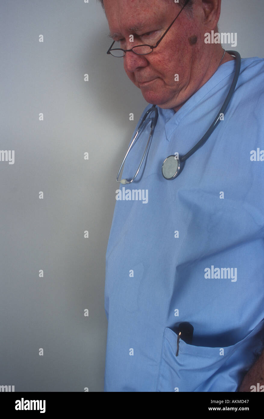 Worried Doctor Stock Photo