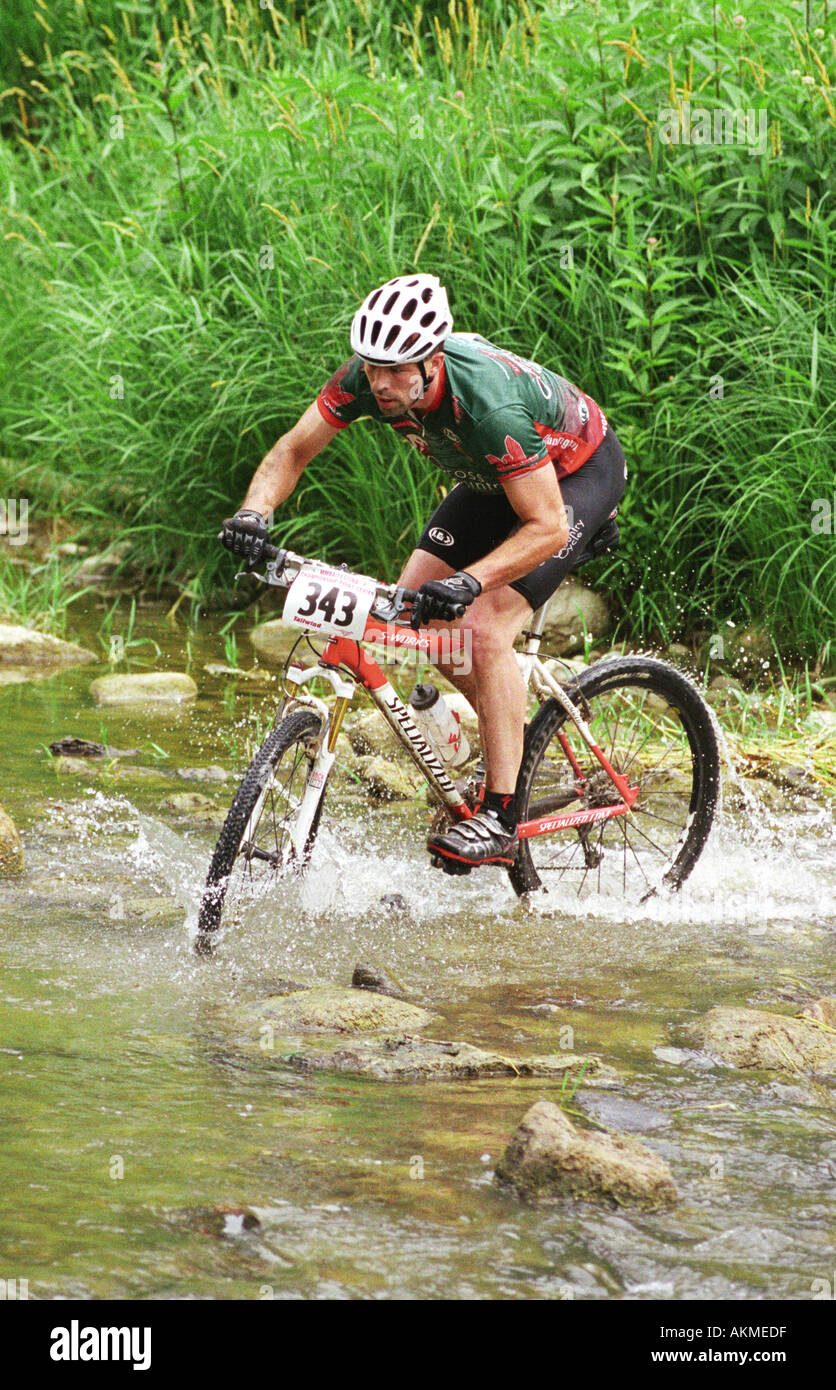 Mountain bike race competition test abilities of bicycle race ...