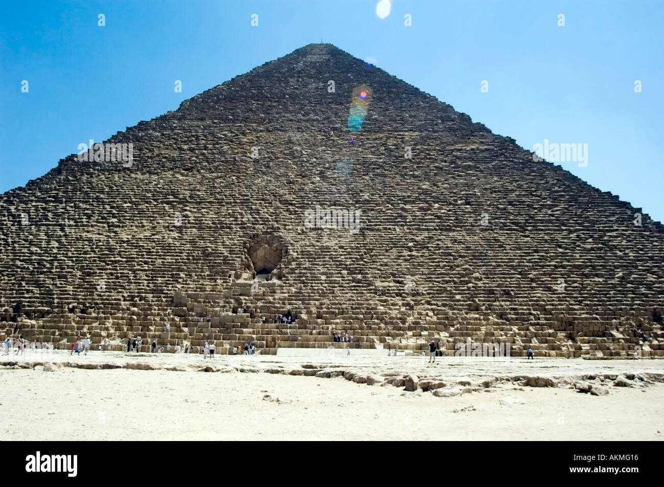 Pyramids at Ghiza Cairo Egypt Stock Photo