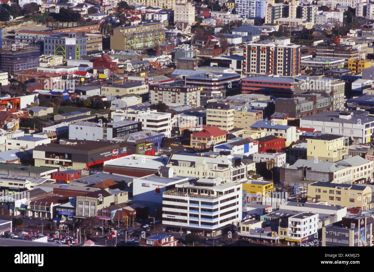 Rooftop view of Suburb in Wellington North Island New Zealand Stock Photo Alamy