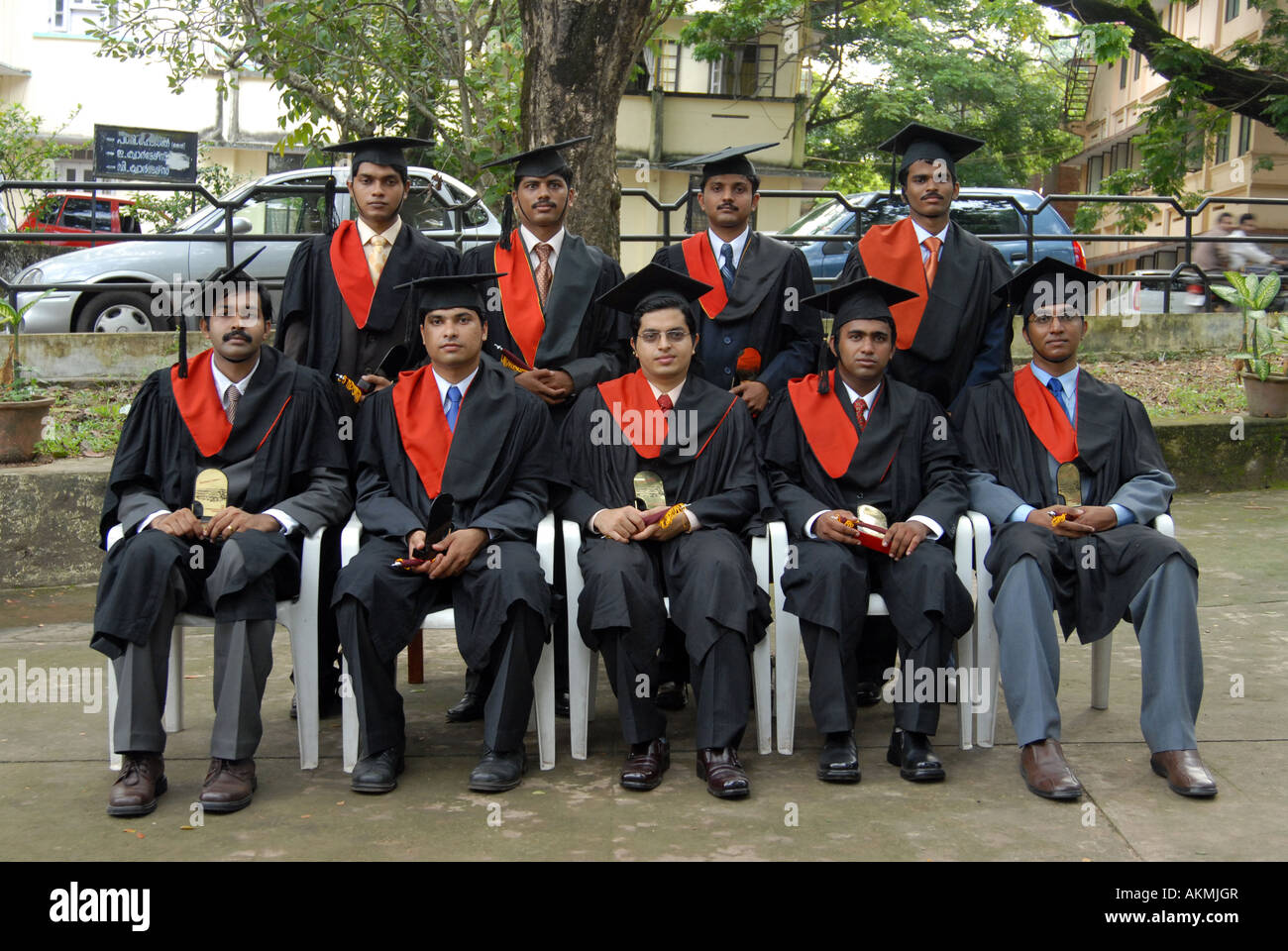 Medical Students pose for photographs during their convocation ceremony