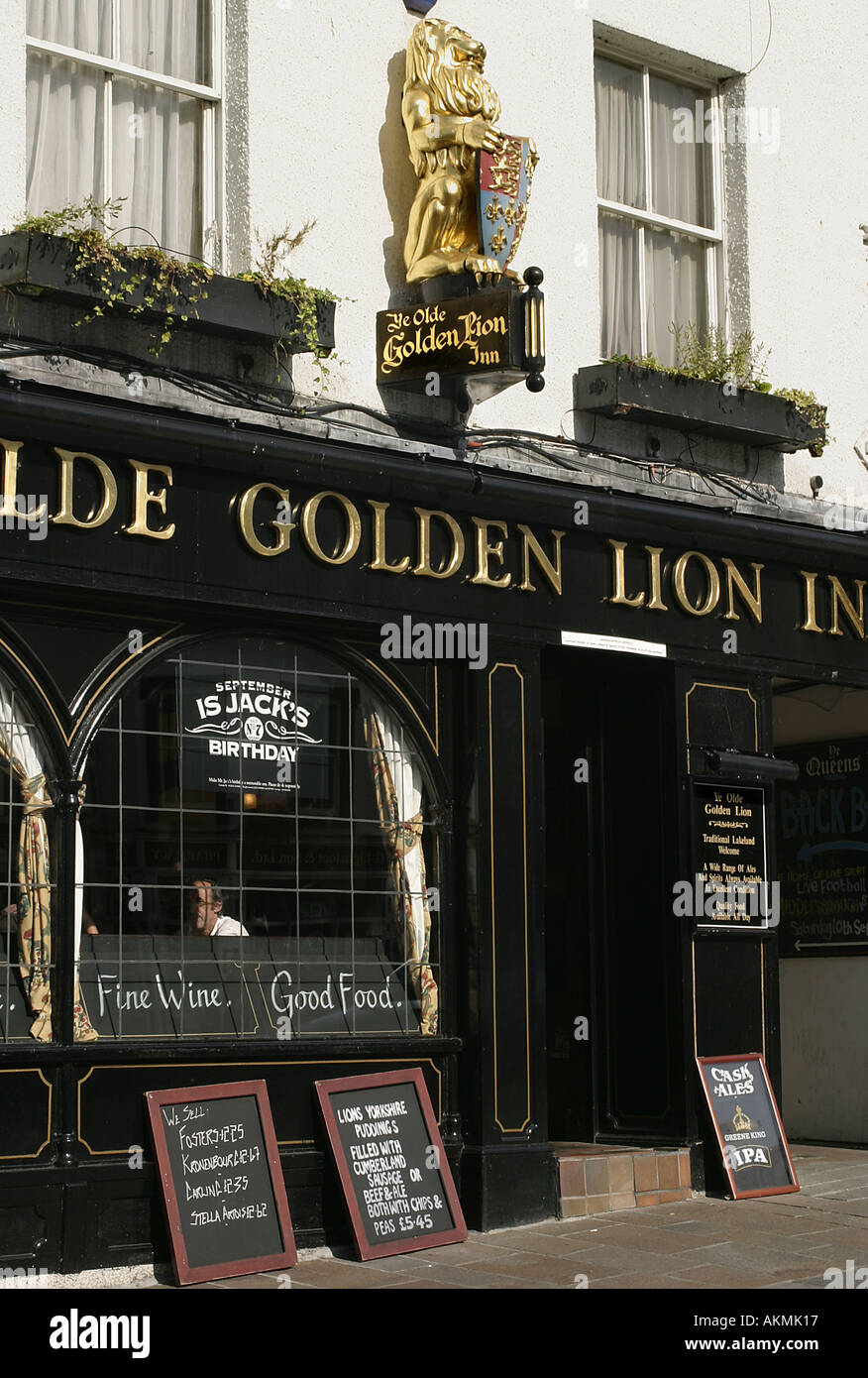 England Cumbria Keswick Inn Stock Photo