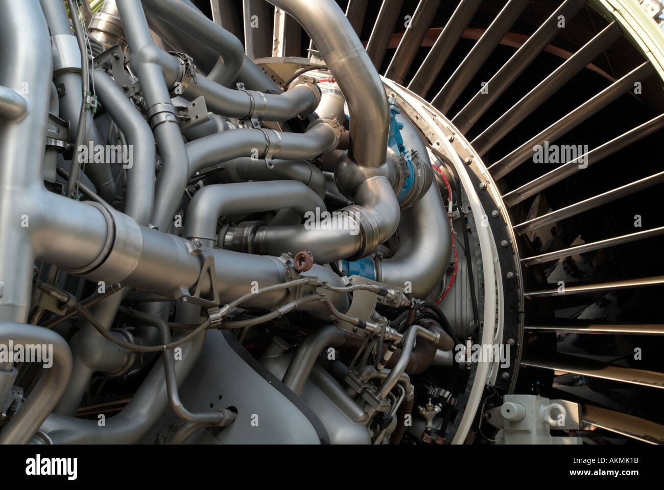 777 Jet Engine Close up 2 Stock Photo