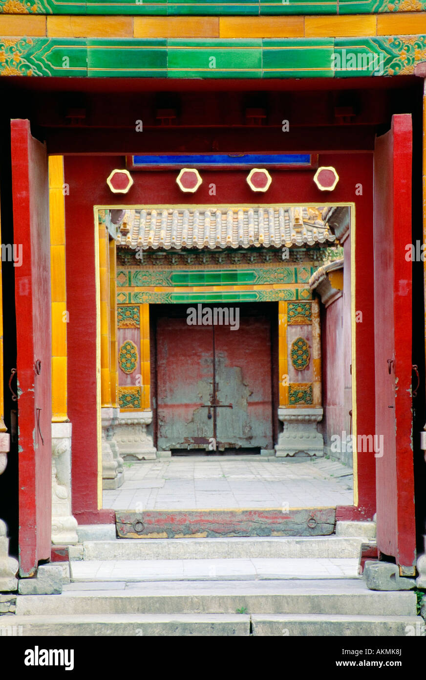 Doorways, Forbidden City, Beijing, China Stock Photo - Alamy