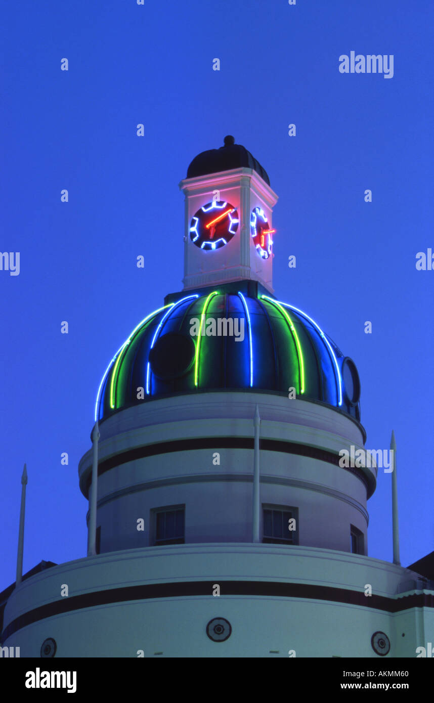 Art Deco Clock and Dome on A B Building Napier North Island New Zealand