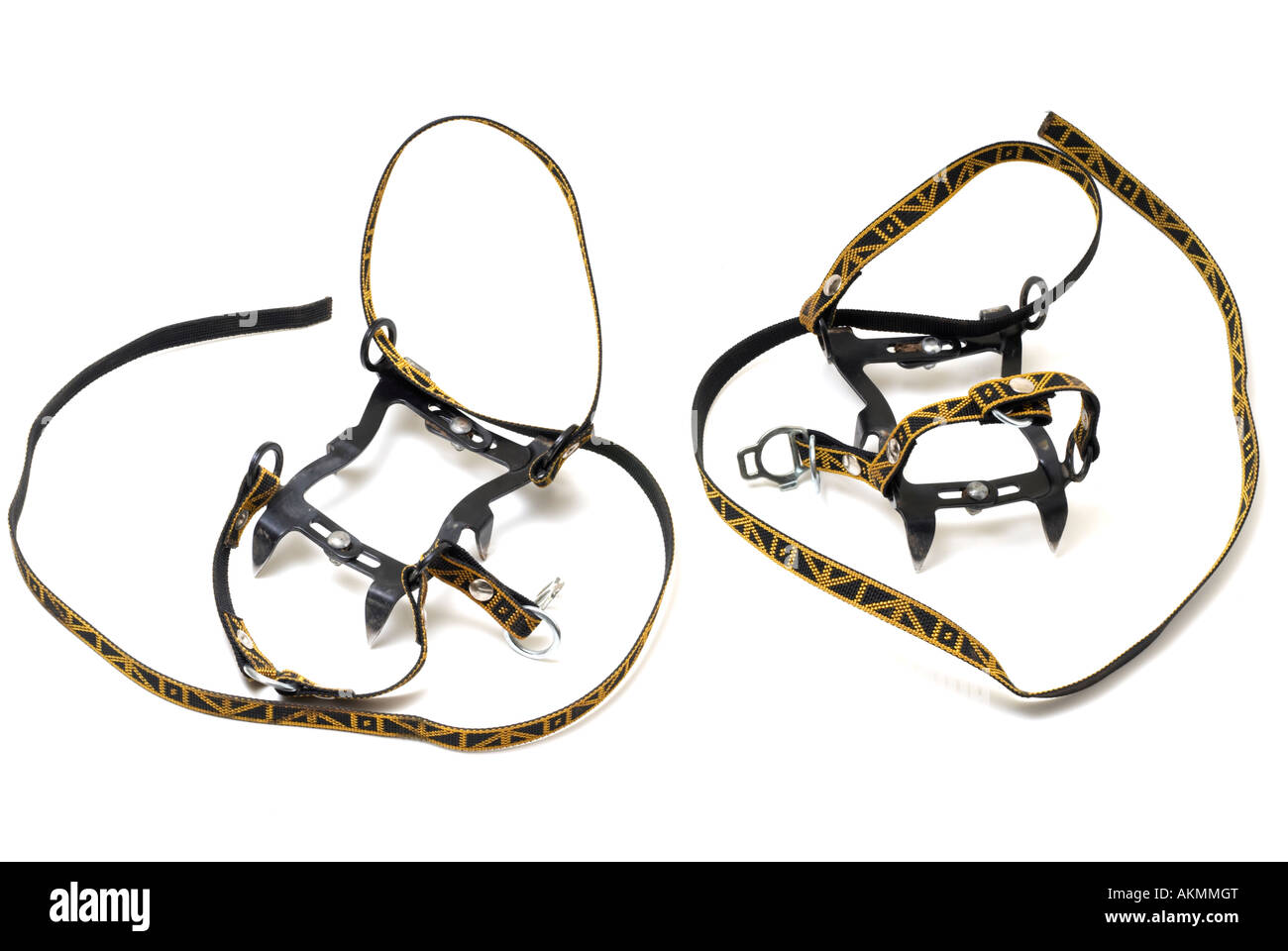 Adjustable boot crampons Stock Photo Alamy