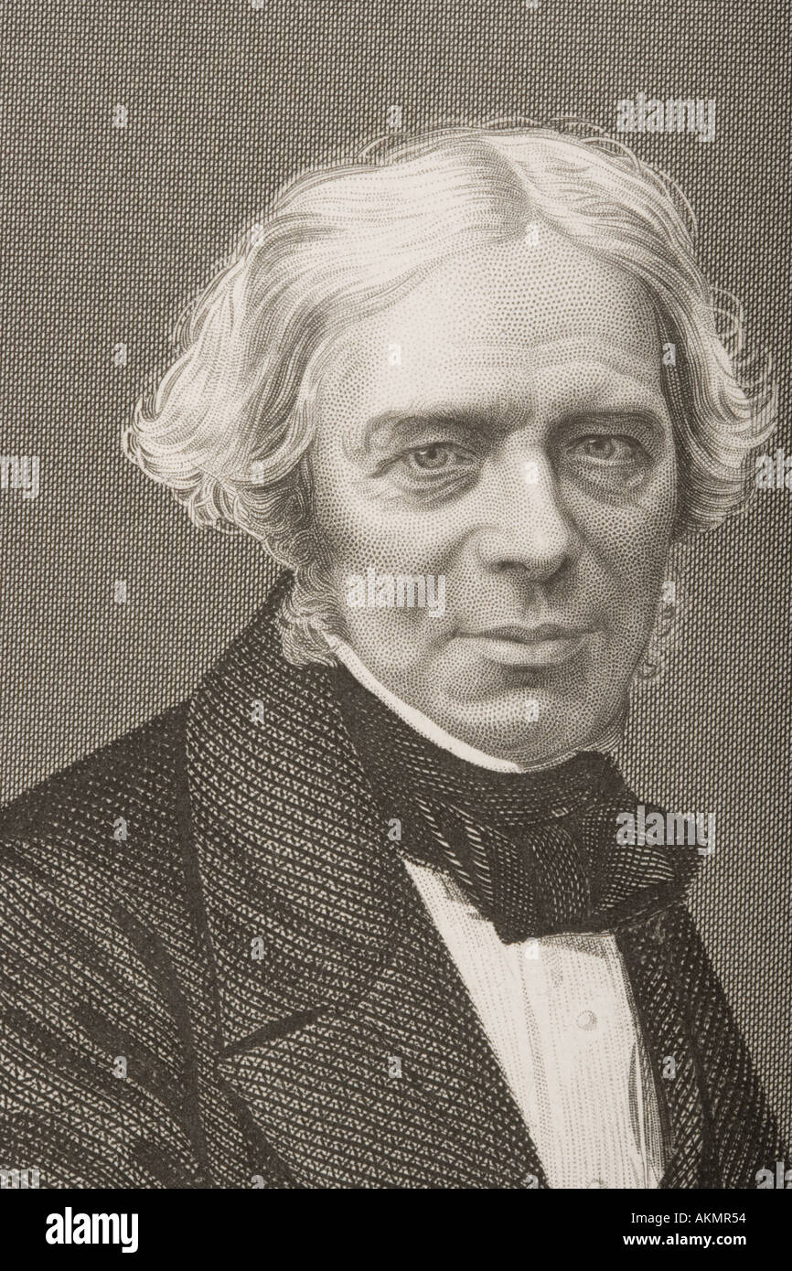 Michael Faraday, 1791 - 1867. British scientist. Stock Photo