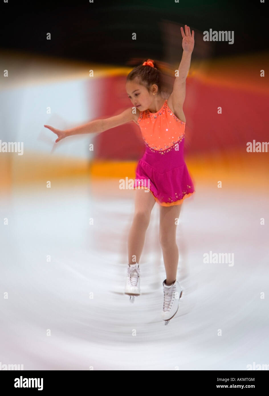 little girl figure skating