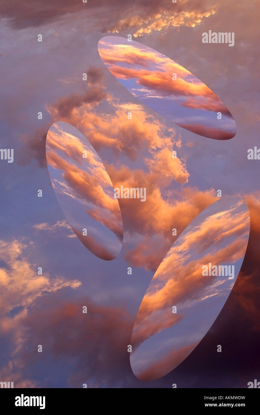 Mirror Images in the Sky Stock Photo Alamy