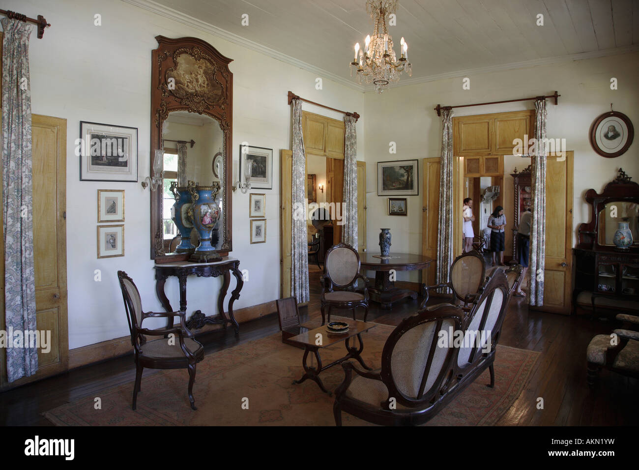 Mauritius Moka Eureka creole mansion interior historic furniture Stock  Photo - Alamy