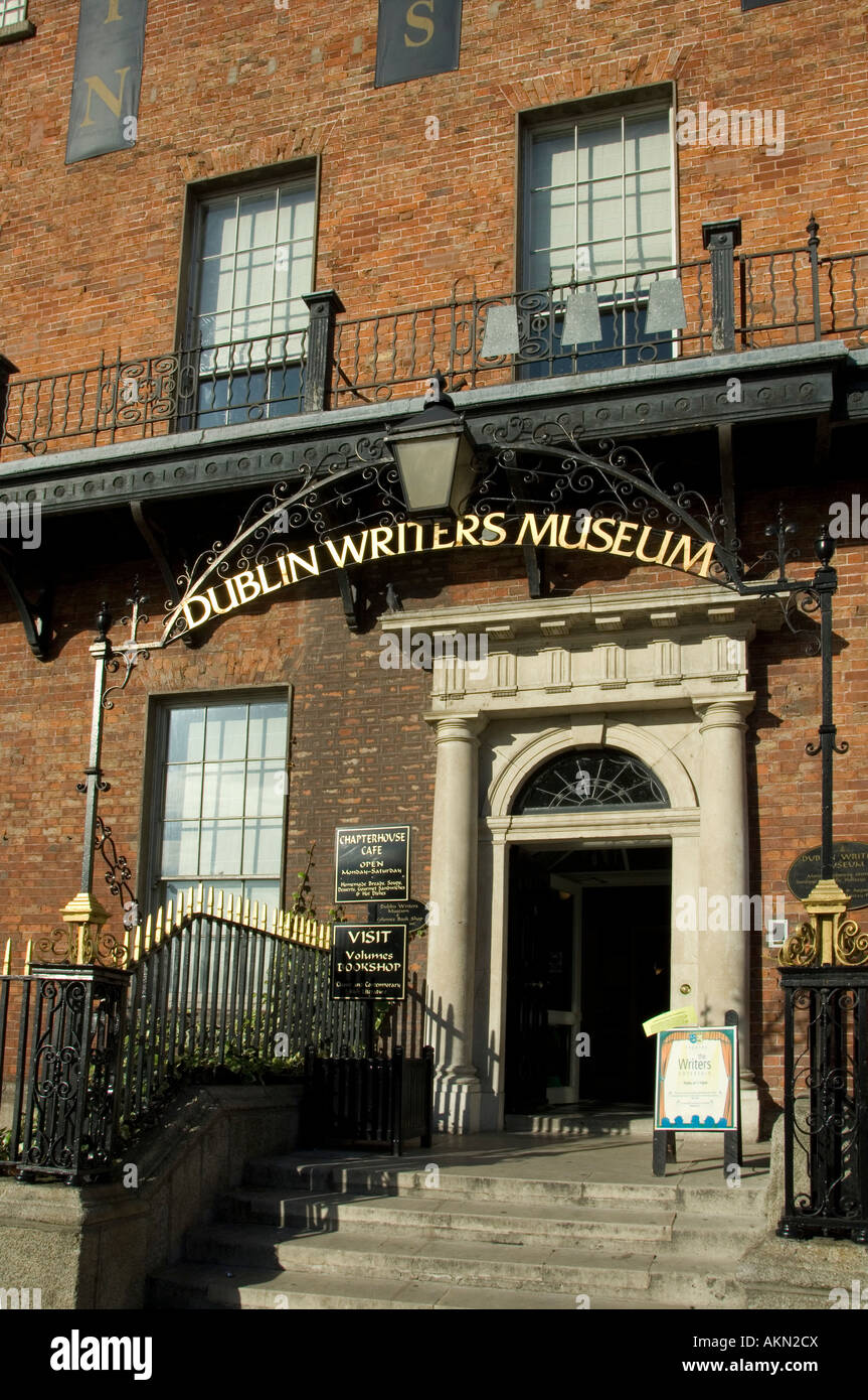 The Dublin Writers Museum is in a restored Georgian building at 18 Parnell Square Dublin Ireland Stock Photo