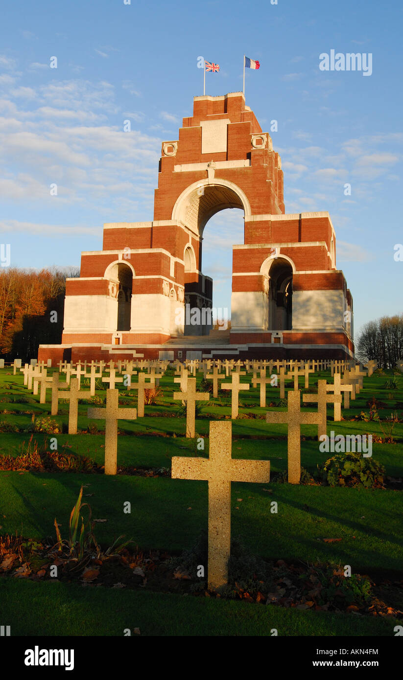 Thiepval Memorial, Somme World War One battlefield, France Stock Photo