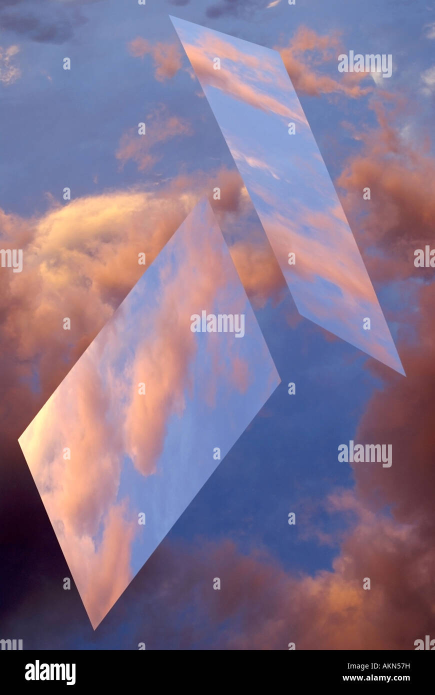 Mirror Images in the Sky Stock Photo Alamy