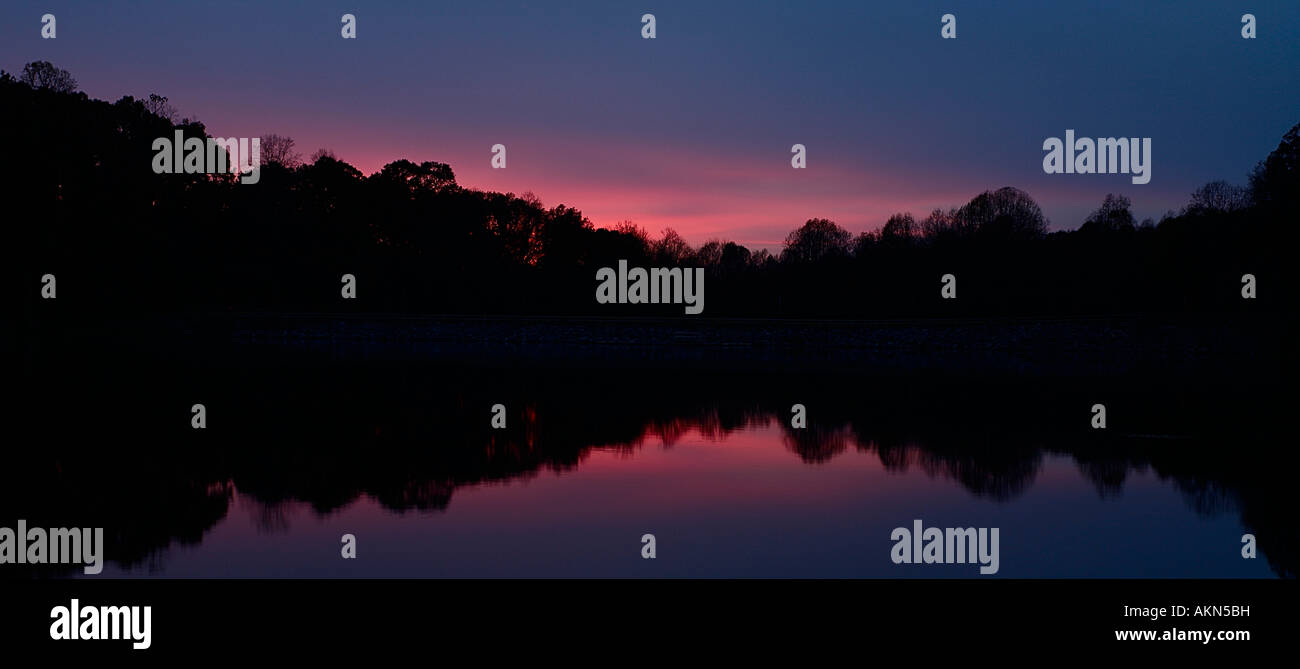 Beatyful sunset at Seneca Creek State Park Germantown Maryland USA Stock Photo