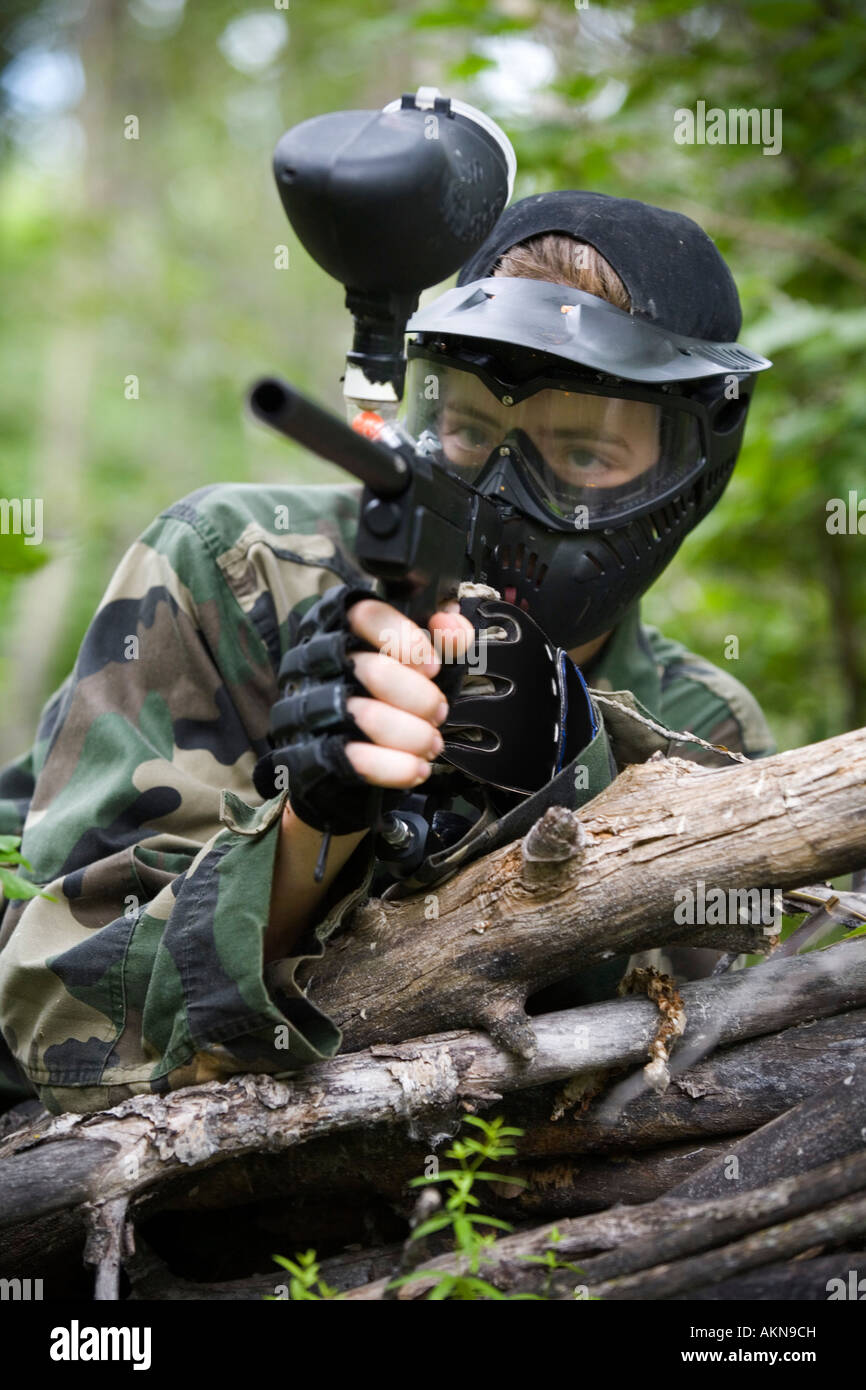 Paintball gun hires stock photography and images Alamy