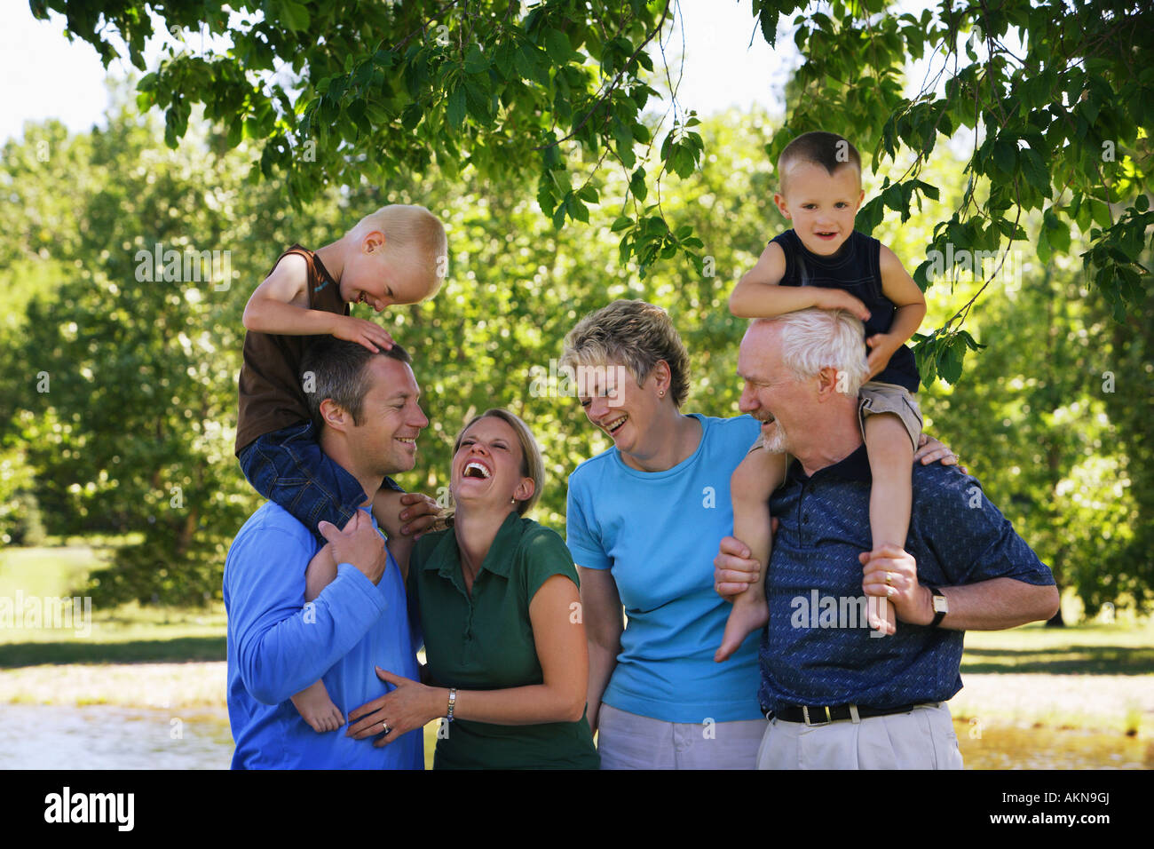 Family having fun together Stock Photo
