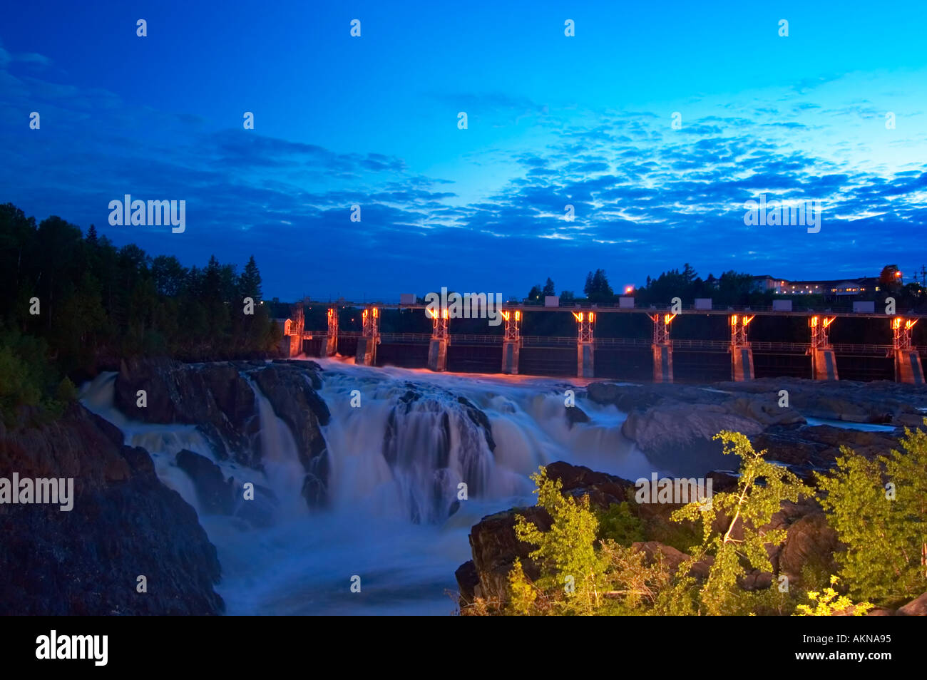 Grand Falls, New Brunswick, Canada Stock Photo Alamy