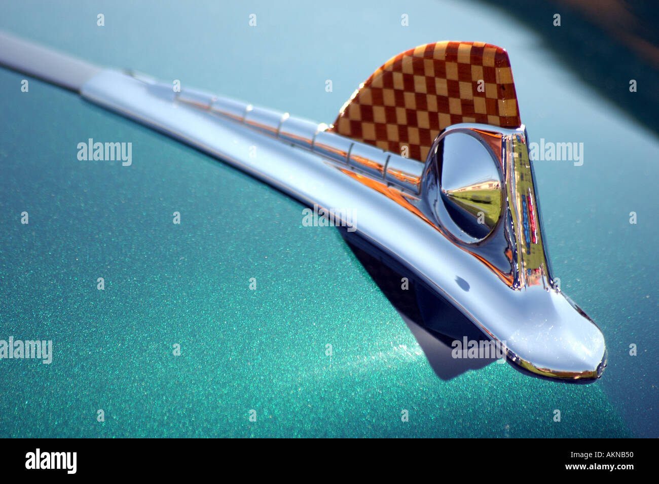 Classic Car Hood Ornament Stock Photo Alamy