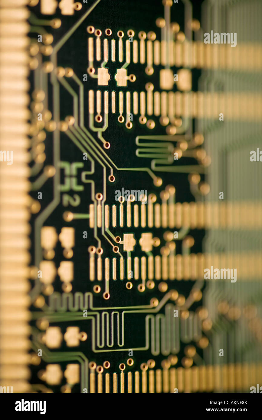 Computer hardware technology Close up photograph of digital computer