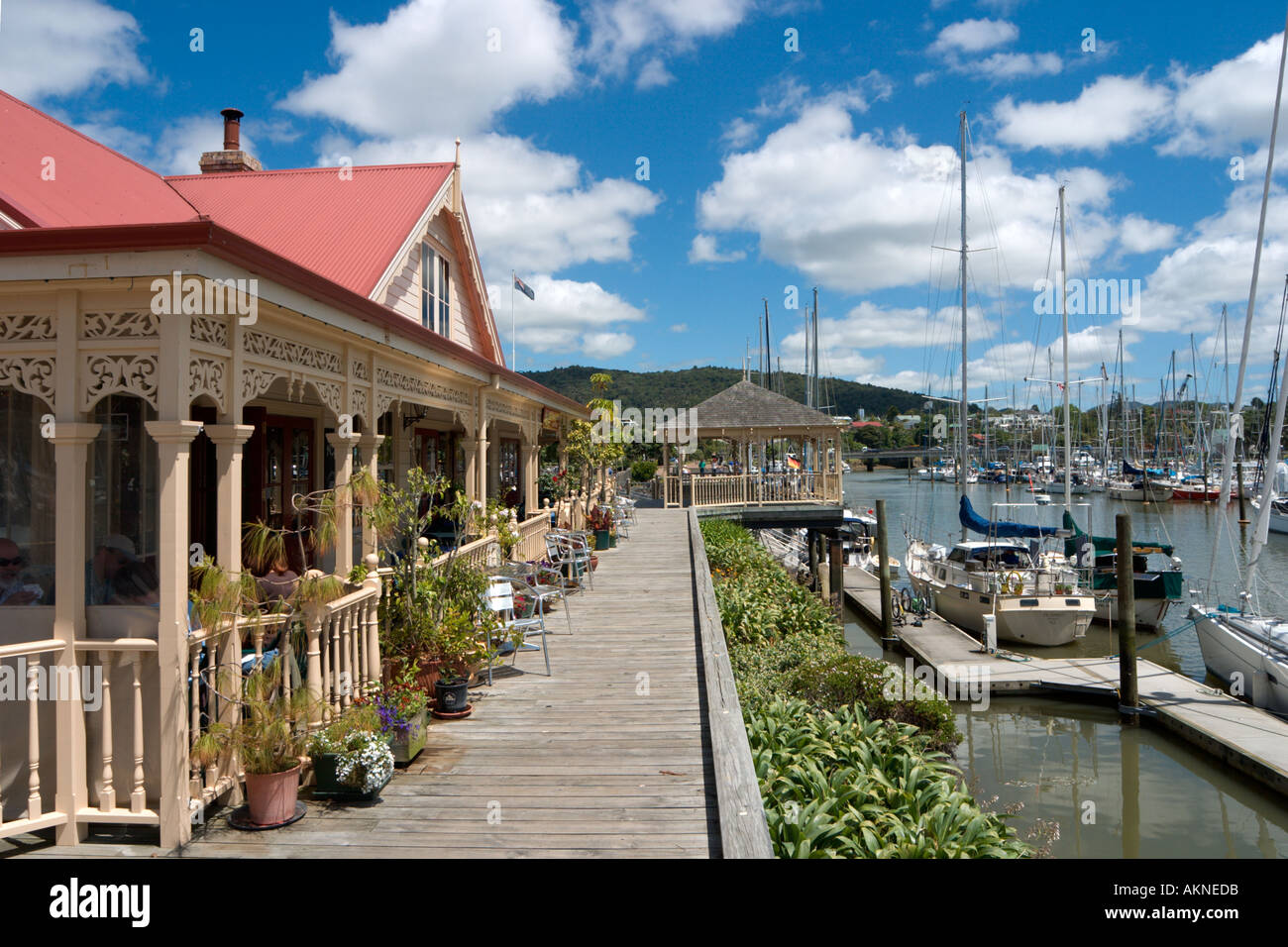 Traditional restaurant in the Town Basin, Whangarei, Northland, North