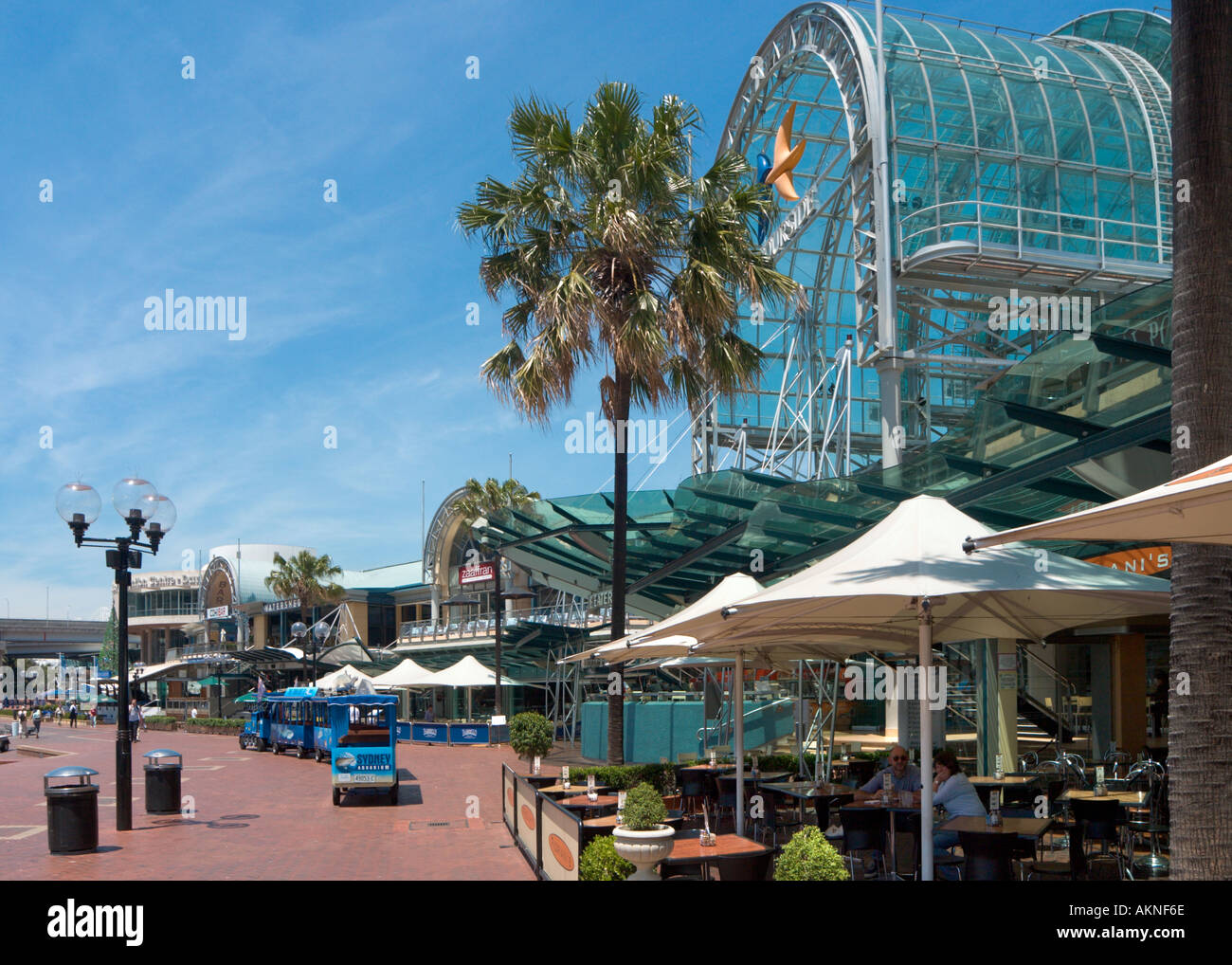 Restaurant, Darling Harbour, Sydney, New South Wales, Australia Stock Photo