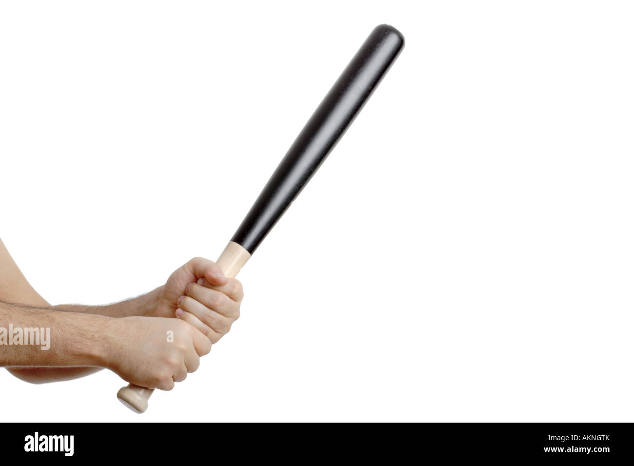 Baseball player swinging a baseball bat Stock Photo Alamy