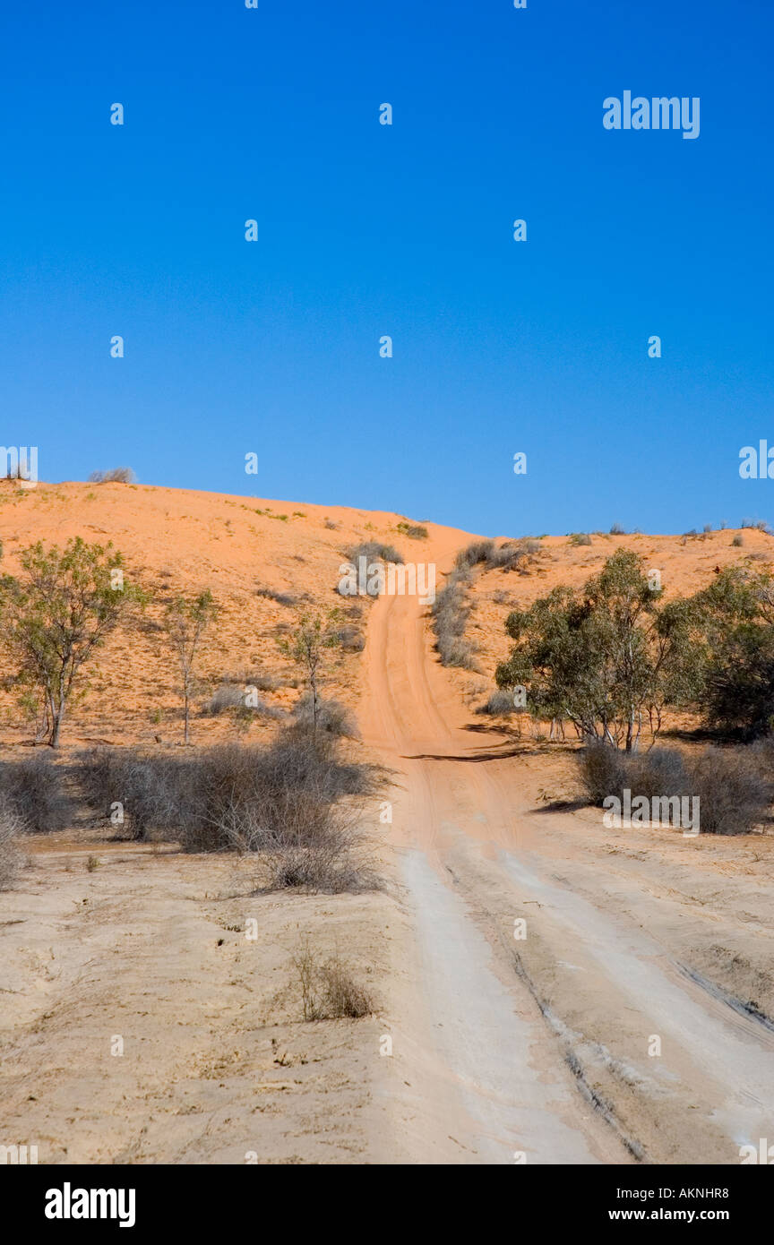 Start of the Simpson Desert Crossing Stock Photo Alamy