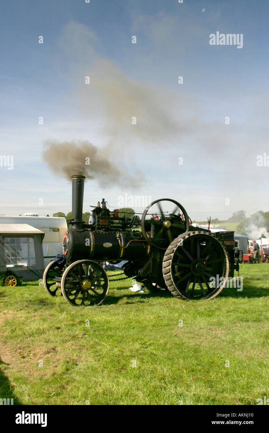 Steam engine traction tractor heavy haulage hires stock photography