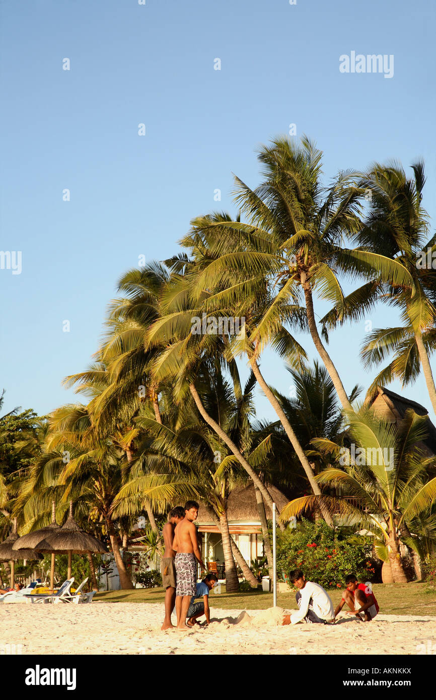 Mauritius Trou aux Biches beach Stock Photo Alamy