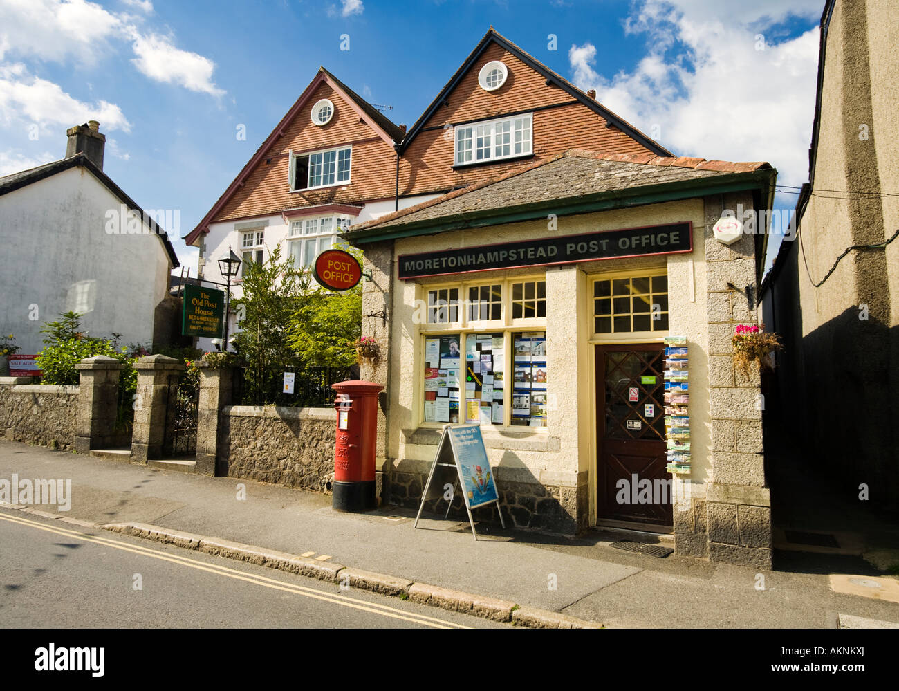 Small village post office in Moretonhampstead, Devon, England, UK Stock Photo