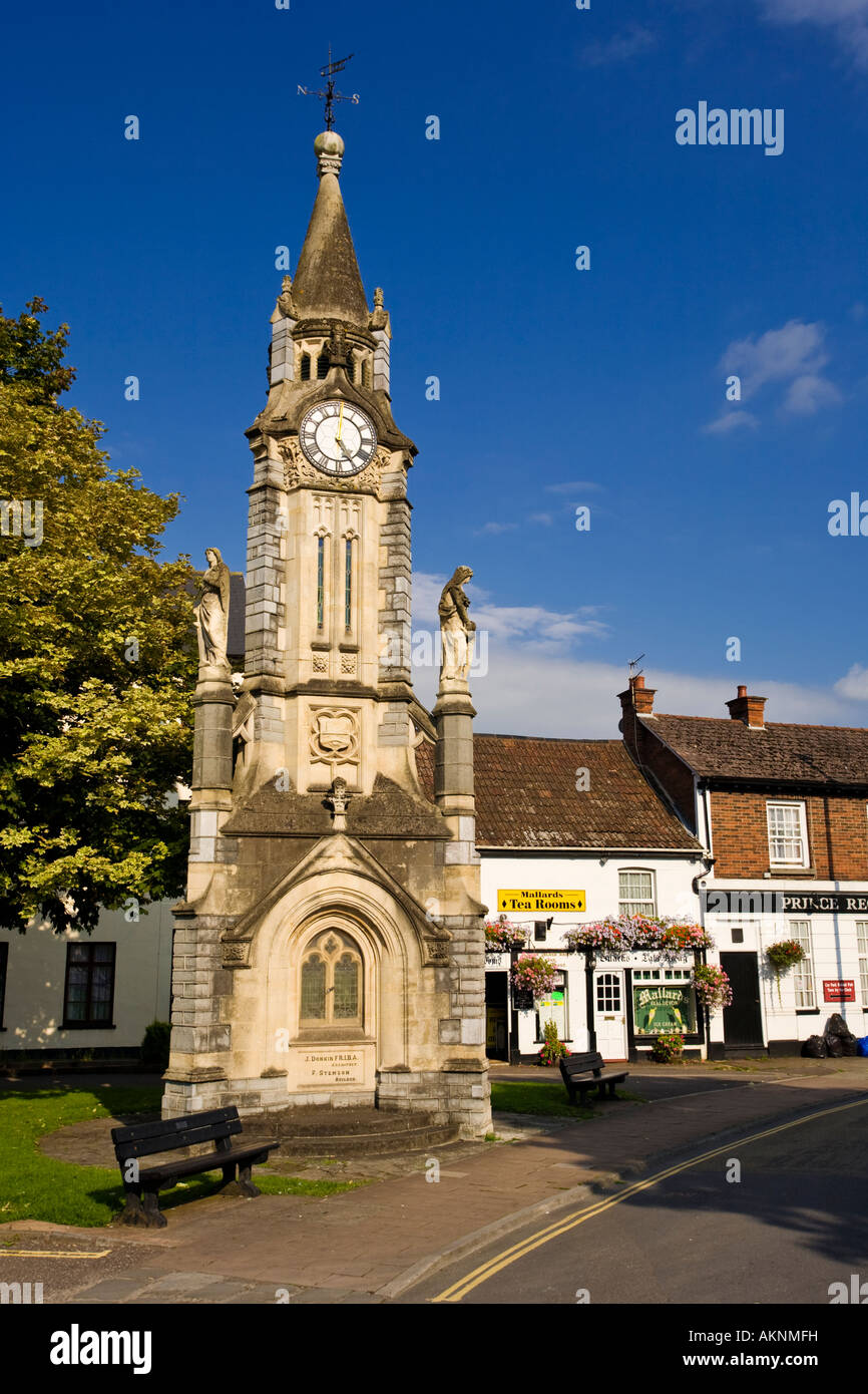 Clock Tower at Tiverton, Devon, UK Stock Photo