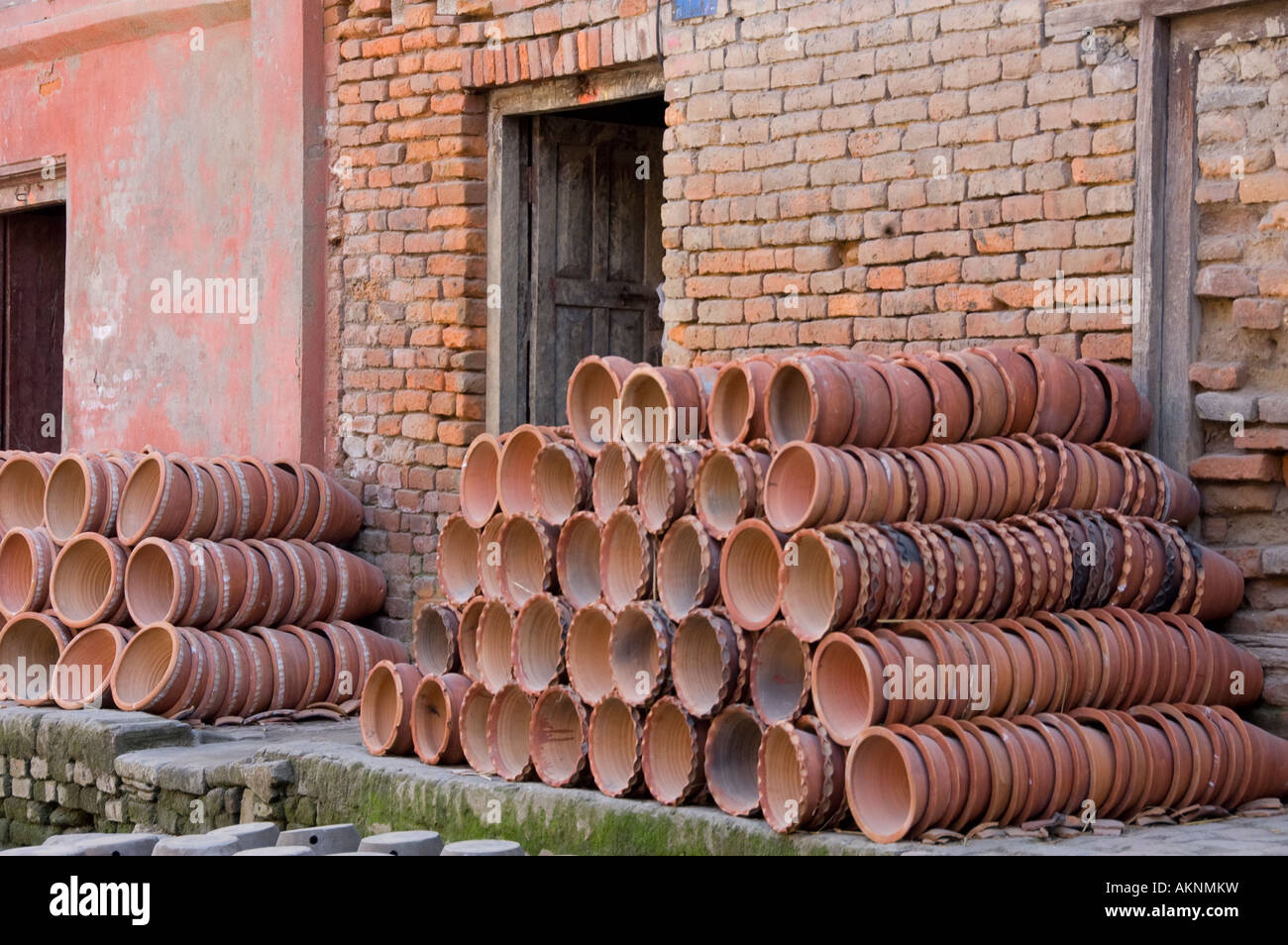 Terracotta Pot making Thimi, Nepal, Asia Stock Photo Alamy