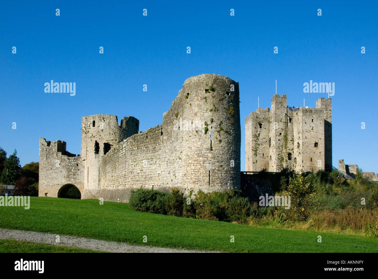 The ruins of Ireland's largest castle, Trim castle, County Meath