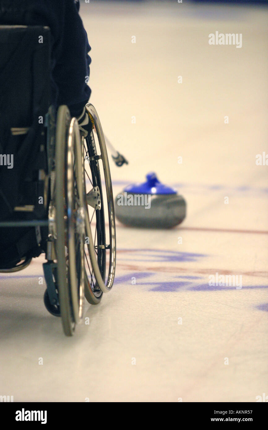 World wheelchair curling championships Braehead Glasgow Stock Photo Alamy
