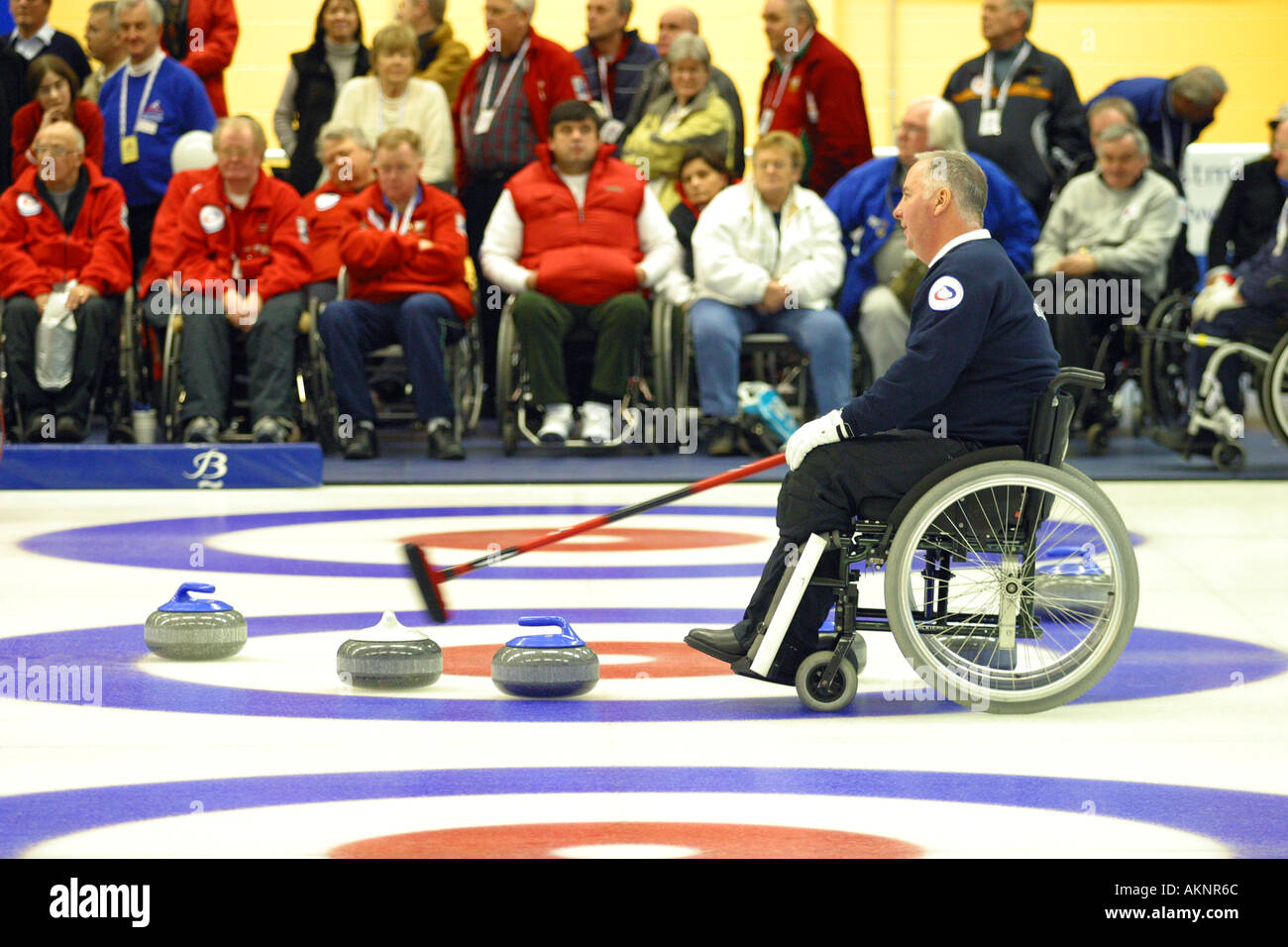 World wheelchair curling championships Braehead Glasgow Stock Photo Alamy