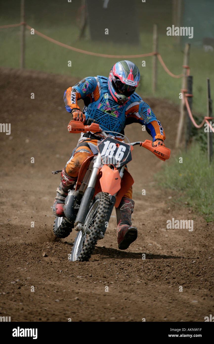Moto X event with lots of dirt and dust Stock Photo Alamy