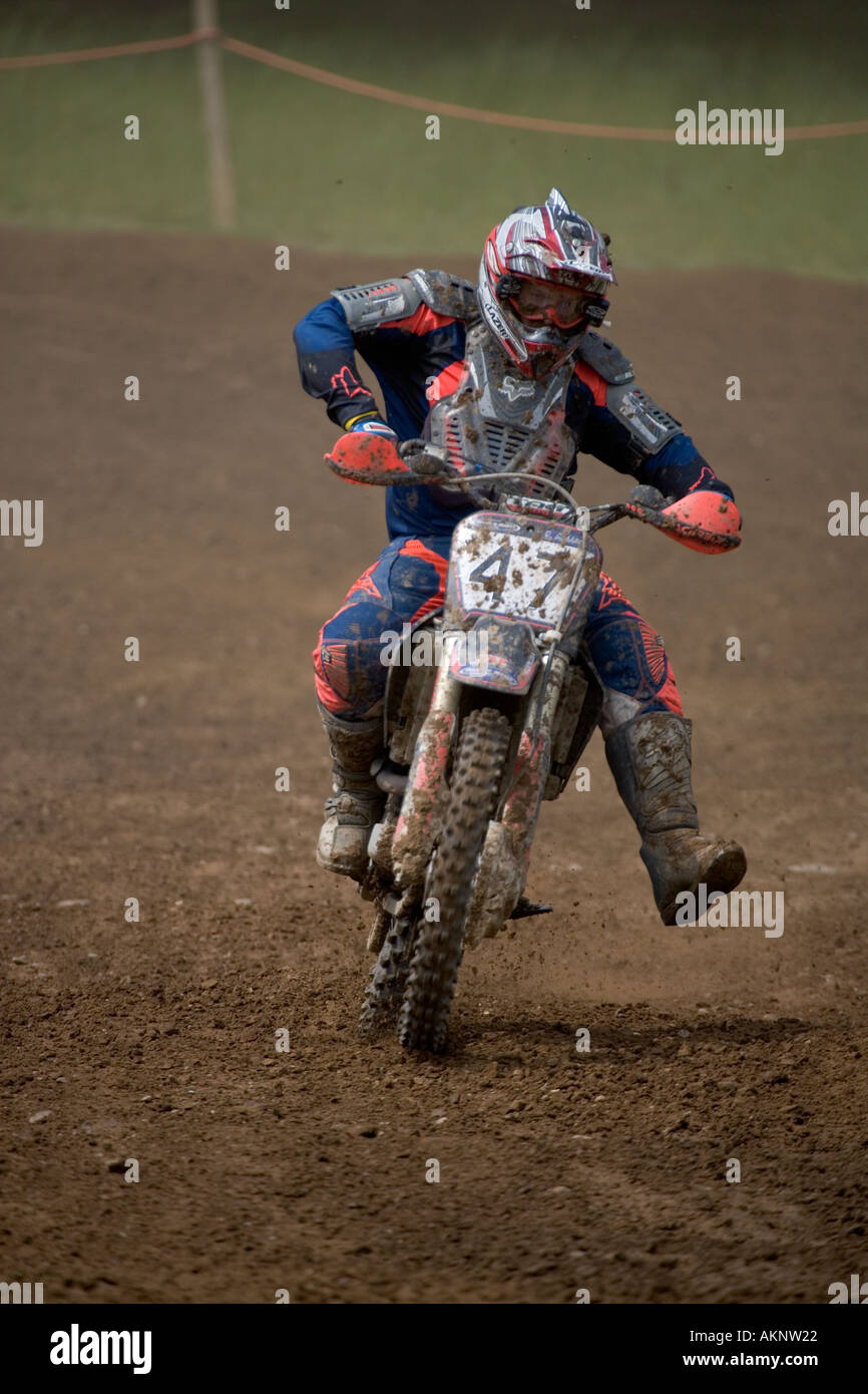 Moto X event with lots of dirt and dust Stock Photo Alamy