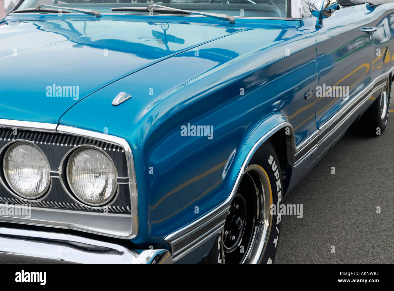 Baby blue 1967 Dodge Coronet 500 RT 2 door Stock Photo