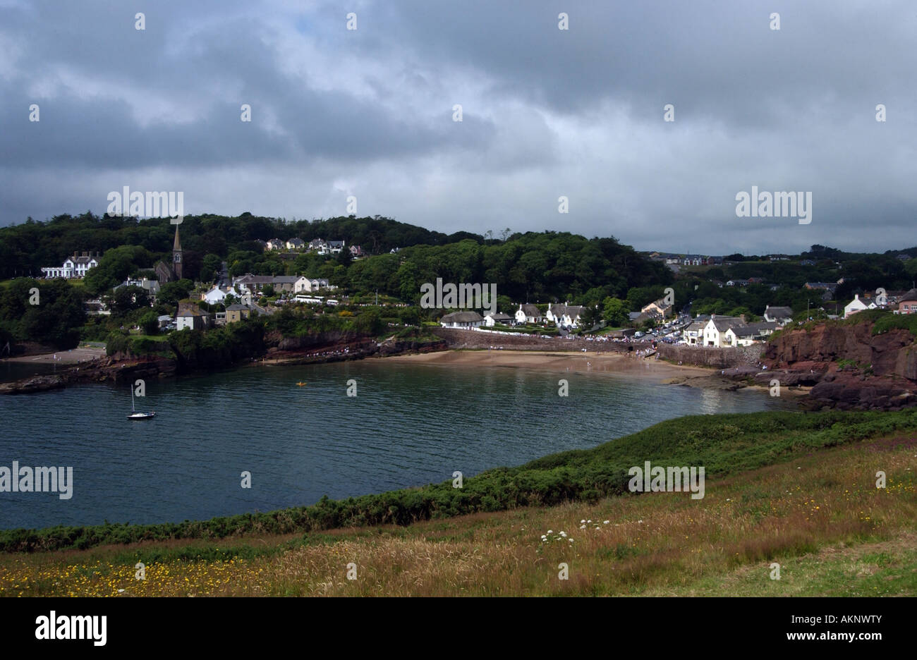 Lawlor's strand in Dunmore East, Co. Waterford Stock Photo