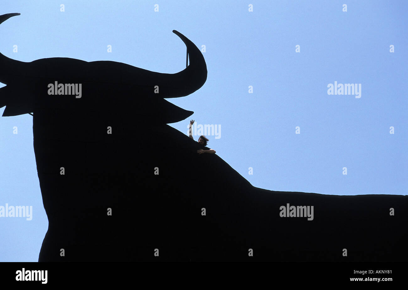 The Osborne bull between Jerez and El Puerto Stock Photo Alamy