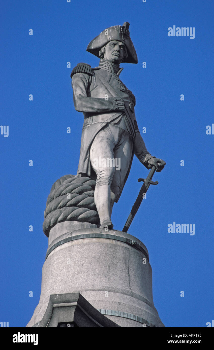 Statue admiral horatio nelson nelsons hires stock photography and