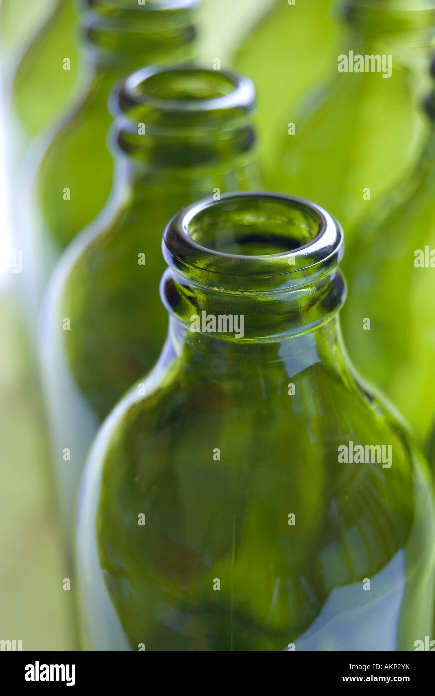 Green Bottles Stock Photo